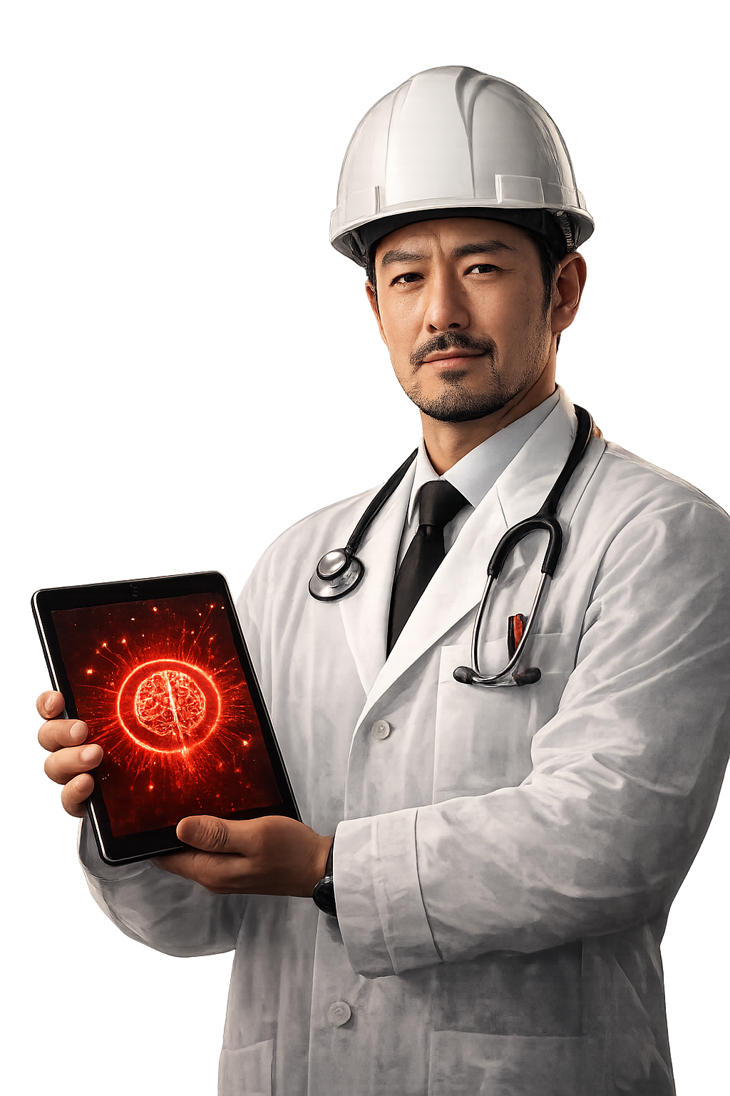 Médico ocupacional SŌKE con tablet